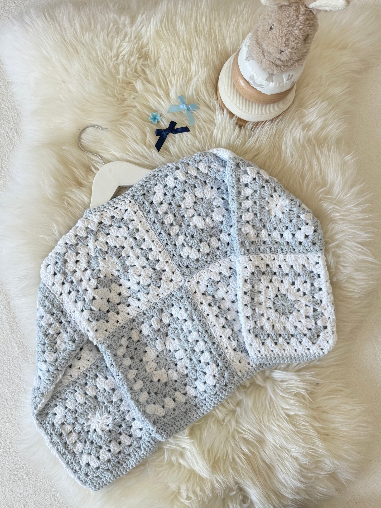 „Blue Cotton Dream“ Cardigan Gr.98/104