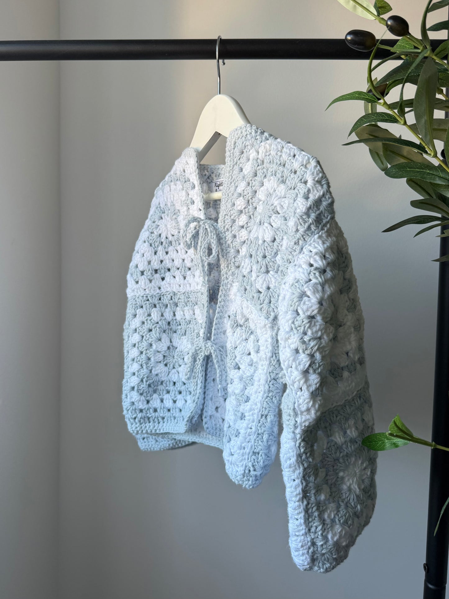 „Blue Cotton Dream“ Cardigan Gr.98/104